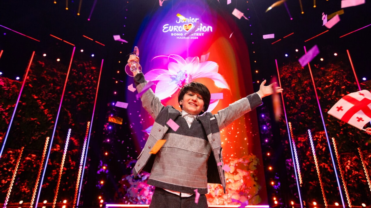 Junior Eurovision imagery from RTL Luxembourg's May 2026 coverage, illustrating the later broadcast-plan reversal