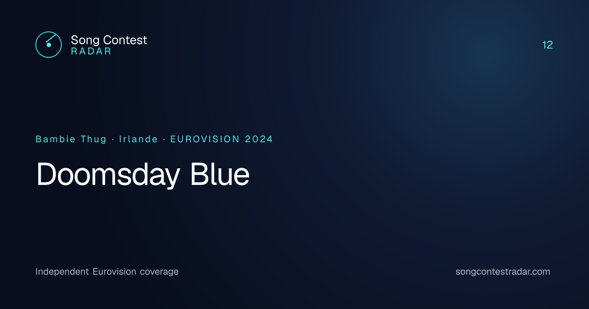 Bambie Thug — Doomsday Blue | Eurovision 2024 | Song Contest Radar